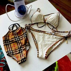 Burberry Mommy Daughter Swimset - worn 2x $550